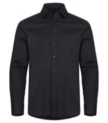 Clique Stretch Shirt L/S - koszula z długim rękawem elastyczna. Czarne koszule CLIQUE, l, bez wzorów, z bawełny, bez kołnierzyka, bez ramiączek. Za 188.33 zł.