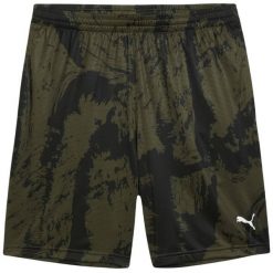Męskie Spodenki Train All Day Z Nadrukiem Na Całej Powierzchni. Zielone szorty Puma, m, bez wzorów, sportowe. Za 237.99 zł.