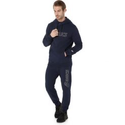 Bluza z kapturem Asics OTH. Niebieskie bluzy ASICS, m, bez wzorów, z kapturem. Za 299.50 zł.