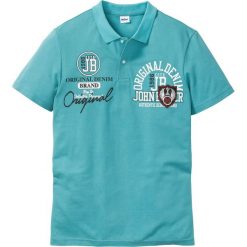 Shirt polo, krótki rękaw bonprix zieleń morska. Koszulki polo sportowe bonprix. Za 54.99 zł.