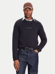 Tommy Jeans Sweter DM0DM22097 Granatowy Regular Fit. Niebieskie swetry rozpinane Tommy Jeans, m, bez wzorów, z jeansu, bez kołnierzyka, bez ramiączek. Za 429.99 zł.