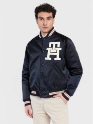 Tommy Hilfiger Kurtka bomber Varsity MW0MW29017 Granatowy Regular Fit. Niebieskie kurtki Tommy Hilfiger, m, bez wzorów, z syntetyku, bez kaptura. Za 829.99 zł.
