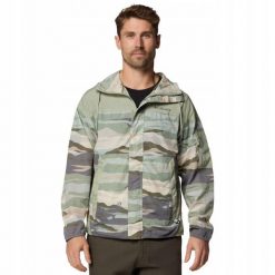 Męska Wiatrówka Challenger II Novelty. Zielone kurtki softshell Columbia, m, bez wzorów, z softshellu, bez kaptura. Za 396.99 zł.