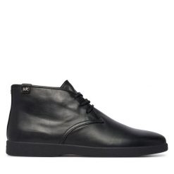 Trzewiki MICHAEL Michael Kors. Czarne botki sznurowane MICHAEL Michael Kors, bez wzorów, bez obcasa, bez zapięcia. Za 859.99 zł.