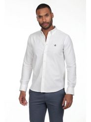 The Time of Bocha Koszula - Regular fit - w kolorze białym rozmiar: XXL. Białe koszule The Time of Bocha, xxl, bez wzorów, z bawełny, bez kołnierzyka, bez ramiączek. Za 152.99 zł.