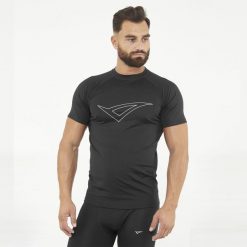 Termoaktywna Koszulka Treningowa IRONBOY. Czarne bielizna termoaktywna Legea, m, bez wzorów, bez ramiączek. Za 64.00 zł.