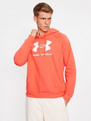 Under Armour Bluza Ua Rival Fleece Logo Hd 1379758 Czerwony Loose Fit. Czerwone bluzy Under Armour, m, bez wzorów, z bawełny, bez kaptura. Za 209.99 zł.