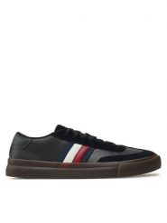 Tommy Hilfiger Sneakersy Cupset Terrace FM0FM05209 Czarny. Czarne buty sportowe casual Tommy Hilfiger, bez wzorów, ze skóry, bez zapięcia. Za 319.99 zł.