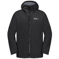 Kurtka w góry męska Jack Wolfskin 11151346000. Czarne kurtki Jack Wolfskin, l, bez wzorów, z syntetyku, z kapturem. Za 1,374.00 zł.