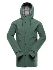 Alpine Pro Płaszcz przeciwdeszczowy "Setij" w kolorze zielonym rozmiar: XXL. Zielone kurtki outdoor i hardshell Alpine Pro, m, bez wzorów, bez kaptura. Za 303.84 zł.