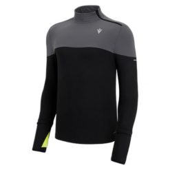 Sweter 1/4 zip Macron Run Fcc Barney. Czarne swetry nierozpinane Macron, m, bez wzorów, bez kołnierzyka, bez ramiączek. Za 334.50 zł.