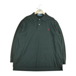 Second life - Męska koszulka polo z długim rękawem Black - Jak nowy. Czarne bluzki z długim rękawem RALPH LAUREN, m, bez wzorów, bez kołnierzyka, bez ramiączek. Za 127.76 zł.