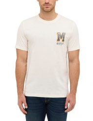 Męski T-Shirt Mustang Style Austin Whisper White 1016868 2013. Białe t-shirty Mustang, m, bez wzorów, bez kołnierzyka, bez ramiączek. Za 79.99 zł.