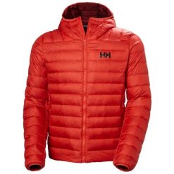 Kurtka z kapturem Helly Hansen Verglas Down 2.0. Czerwone kurtki Helly Hansen, bez wzorów, z puchu, z kapturem. Za 1,164.85 zł.