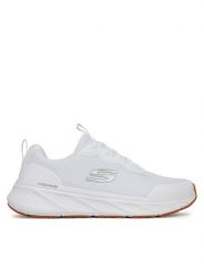 Skechers Sneakersy Edgeride-Rekze 232835/WHT Biały. Białe buty sportowe casual Skechers, bez wzorów, z materiału, bez zapięcia. Za 219.99 zł.