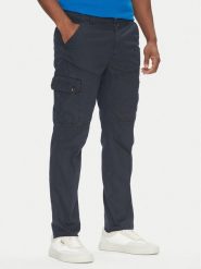 Aeronautica Militare Spodnie materiałowe 251PA1662CT3526 Granatowy Regular Fit. Niebieskie spodnie materiałowe Aeronautica Militare, m, bez wzorów, z bawełny. Za 769.99 zł.