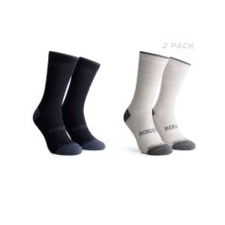 Skarpetki zimowe unisex Rogelli Merino z owczej wełny 2-pack. Brązowe skarpety Rogelli, bez wzorów, z elastanu. Za 76.00 zł.