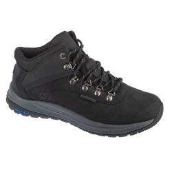 Buty trekkingowe męskie, Slip-Ins: Meroe - Pikeman. Czarne buty trekkingowe Skechers, bez wzorów, bez zapięcia. Za 499.99 zł.