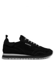 Iceberg Sneakersy IU185305 Czarny. Czarne buty sportowe casual ICEBERG, bez wzorów, ze skóry, bez zapięcia. Za 1,039.00 zł.