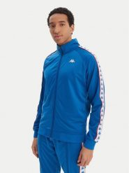 Kappa Bluza Banda Anniston 301EFU0 Niebieski Slim Fit. Niebieskie bluzy Kappa, m, bez wzorów, z syntetyku, bez kaptura. Za 179.99 zł.
