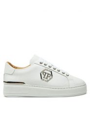 PHILIPP PLEIN Sneakersy AADS USC0665 PLE010N Biały. Białe buty sportowe casual Philipp Plein, bez wzorów, ze skóry, bez zapięcia. Za 1,999.00 zł.