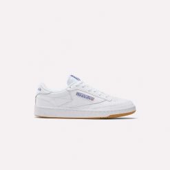 Męskie buty sportowe tęczowe przeszycie CLUB C 85. Białe buty turystyczne Reebok, bez wzorów, z gumy, bez zapięcia, trekkingowe, reebok club. Za 324.00 zł.