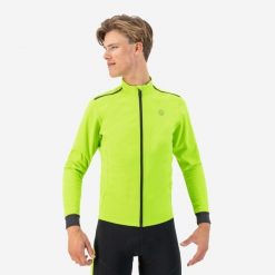 Kurtka z dresu Rogelli Core. Żółte kurtki Rogelli, xl, bez wzorów, z dresówki, bez kaptura. Za 305.00 zł.