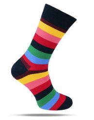 Tematyczne Skarpetki Bawełniane - Tęcza. Skarpety His Story, bez wzorów, z bawełny. Za 34.99 zł.