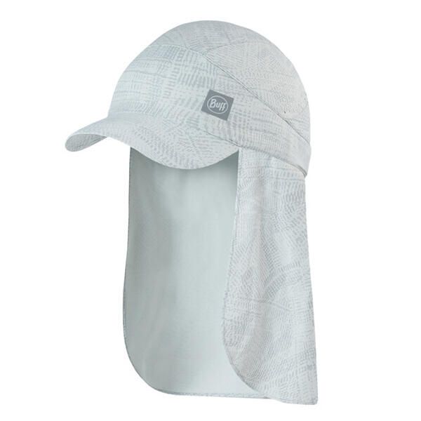 Czapka z nakarcznikiem sahara cap ochrona UVP50. Szare czapki z daszkiem Buff, bez wzorów, z materiału. Za 207.99 zł.