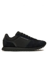 Tommy Hilfiger Sneakersy New Runner Eva Trainers FM0FM05454 Czarny. Czarne buty sportowe casual Tommy Hilfiger, bez wzorów, z materiału, bez zapięcia. Za 349.99 zł.