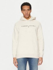 Tommy Jeans Bluza DM0DM20746 Beżowy Regular Fit. Brązowe bluzy Tommy Jeans, m, bez wzorów, z bawełny, bez kaptura. Za 229.99 zł.