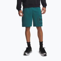 Spodenki treningowe męskie Under Armour Rival LW Graphic. Zielone buty treningowe Under Armour, bez wzorów, na fitness i siłownię. Za 139.99 zł.