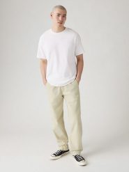 Levi's Spodnie w kolorze beżowym rozmiar: L. Brązowe spodnie materiałowe Levi's®, l, bez wzorów, z materiału. Za 153.71 zł.