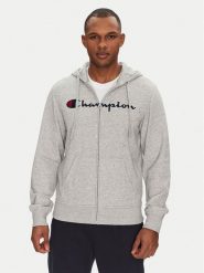 Champion Bluza 220728 Szary Slim Fit. Szare bluzy Champion, m, bez wzorów, z bawełny, bez kaptura. Za 209.99 zł.