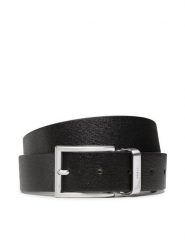 Guess Pasek Męski Not Coordinated BM7542 LEA35 Czarny. Czarne paski Guess, z aplikacjami, ze skóry. Za 229.99 zł.