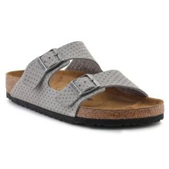 Klapki Birkenstock Arizona Bs M 1026988 szare. Szare klapki z materiału. Za 692.72 zł.