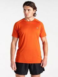 Dare 2b Koszulka sportowa "Accelerate" w kolorze pomarańczowym rozmiar: L. Pomarańczowe t-shirty sportowe Dare 2B, bez wzorów, z materiału, bez ramiączek, outdoorowe. Za 41.45 zł.
