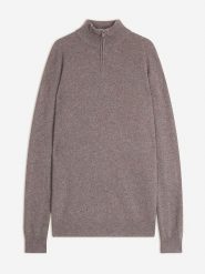 Perfect Cashmere Kaszmirowy sweter w kolorze szarobrązowym rozmiar: L. Brązowe swetry nierozpinane Perfect Cashmere, l, bez wzorów, z kaszmiru, bez kołnierzyka, bez ramiączek. Za 426.99 zł.
