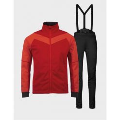 Komplet do narciarstwa biegowego męski Halti Nietos XCT. Czerwone spodnie narciarskie i snowboardowe Halti, m, bez wzorów, narciarskie. Za 894.99 zł.