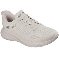 Buty sportowe męskie Skechers Bob Squad Chaos Solid Step. Brązowe buty trekkingowe Skechers, bez wzorów, bez zapięcia, trekkingowe, skechers sport. Za 590.00 zł.