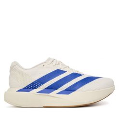 Buty do biegania adidas. Białe buty do biegania Adidas, bez wzorów, bez zapięcia, do biegania. Za 439.99 zł.