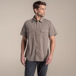 Koszula Craghoppers Kiwi II. Brązowe koszule Craghoppers, m, bez wzorów, bez kołnierzyka, bez ramiączek. Za 210.05 zł.