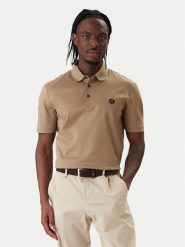 BOSS Polo Parris 01 50555829 Khaki Regular Fit. Brązowe koszulki polo Boss, l, bez wzorów, z bawełny, bez kołnierzyka, bez ramiączek. Za 599.99 zł.