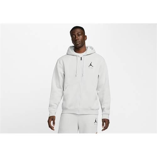 Bluza sportowa męska Nike Air Jordan Jumpman Fleece Full-zip. Szare bluzy z kapturem Nike, m, bez wzorów, z kapturem. Za 329.00 zł.