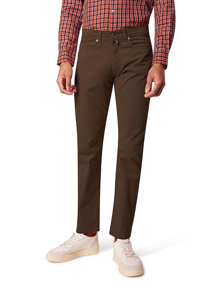 Pierre Cardin Spodnie w kolorze brązowym rozmiar: W35/L32. Brązowe spodnie materiałowe Pierre Cardin, l, z aplikacjami, z materiału, klasyczne. Za 169.95 zł.