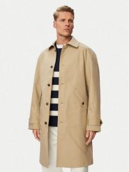 Tommy Hilfiger Płaszcz przejściowy Dc Technica MW0MW43527 Beżowy Regular Fit. Brązowe płaszcze Tommy Hilfiger, l, bez wzorów, z bawełny, bez kaptura. Za 1,699.00 zł.
