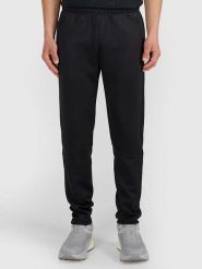 4F Spodnie dresowe w kolorze czarnym rozmiar: S. Czarne spodnie treningowe długie 4F, s, bez wzorów, z dresówki. Za 79.99 zł.