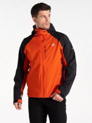 Dare 2b Kurtka przeciwdeszczowa "Torrek" w kolorze pomarańczowo-czarnym rozmiar: S. Pomarańczowe kurtki outdoor i hardshell Dare 2B, m, bez wzorów, bez kaptura. Za 160.70 zł.