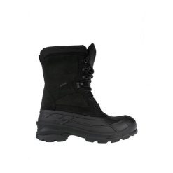 Buty zimowe męskie Kamik Nationplus. Czarne buty trekkingowe Kamik, na zimę, bez wzorów, bez zapięcia, trekkingowe. Za 350.39 zł.