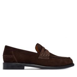 Półbuty Vagabond Shoemakers. Brązowe eleganckie półbuty Vagabond Shoemakers, bez wzorów, bez obcasa, bez zapięcia. Za 719.99 zł.